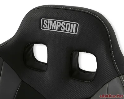 Simpson Racing Pro Sport Off-Road Suspension Seat - Black | Charcoal | Gray - S107-305