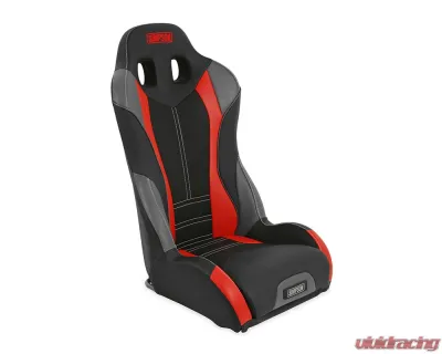 Simpson Racing Pro Sport Off-Road Suspension Seat - Black | Red | Gray - S107-306