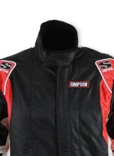 Simpson Medium Black/Red/White Supercoil DNA P1 Suit Alloy                                     - SC02201 - Image 4