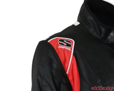 Simpson Medium Black/Red/White Supercoil DNA P1 Suit Alloy - SC02201