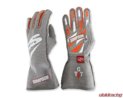 Simpson Airspeed Racing Gloves, Size Large, Black, Durable Material, ASAXL Fitment - ASAXL