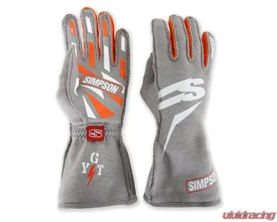 Simpson Airspeed Racing Gloves, Size Large, Black, Durable Material, ASAXL Fitment - ASAXL