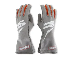 Simpson Airspeed Racing Gloves, Black, Size Large, Durable Material, Race Gear