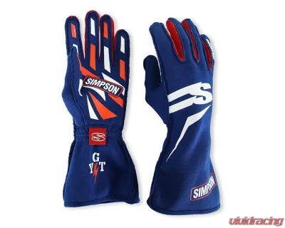 Simpson Airspeed Racing Gloves, Black, Size Medium, Durable Material, ASBSM Model - ASBSM