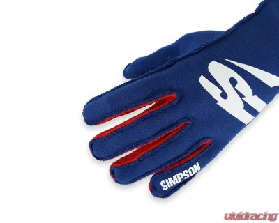 Simpson Airspeed Racing Gloves, Black, Size Medium, Durable Material, ASBSM Model - ASBSM