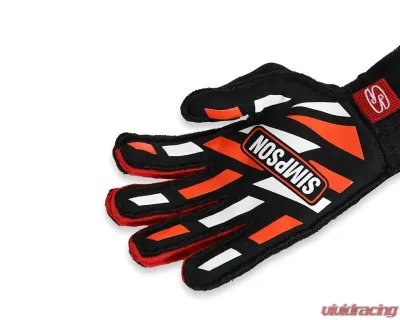 ASKXL Simpson Airspeed Racing Gloves, Size L, Black, Synthetic Leather, 2020-2023 Models - ASKXL