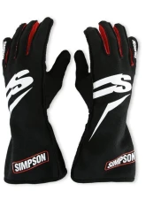 ASKXL Simpson Airspeed Racing Gloves, Size L, Black, Synthetic Leather, 2020-2023 Models                                     - ASKXL - Image 5