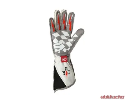 Simpson Supercoil Racing Gloves, SCALG, Size Large, Black, Durable Synthetic Material - SCALG