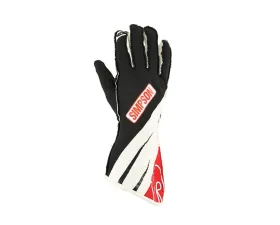 Simpson Supercoil Racing Gloves - Black, Size Large, Durable Material, SCKLG