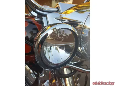 Vision X Lighting XMC 4.5"  Motorcycle LED Passing Lamp Halo Upgrade Kit Chrome Halo - 9904085