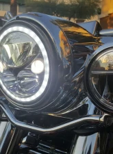 Vision X Lighting XMC 4.5"  Motorcycle LED Passing Lamp Halo Upgrade Kit Chrome Halo                                     - 9904085 - Image 9