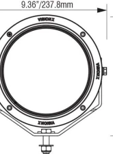 Vision X Lighting Two Light 8.7" CG2 Multi-LED Light Cannon Clear Lens                                     - 9907451 - Image 3