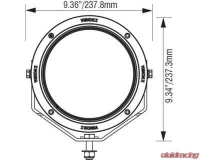 Vision X Lighting Two Light 8.7" CG2 Multi-LED Light Cannon Clear Lens - 9907451