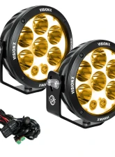 Vision X Lighting Pair 6.7? ADV LED Light Cannon Series With Amber Halo                                     - 1236216 - Image 2