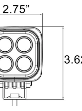 Vision X Lighting DURA Mini LED Light 60 degree Wide beam                                     - 9895499 - Image 7