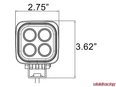 Vision X Lighting DURA Mini LED Light 60 degree Wide beam - 9895499