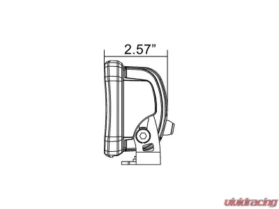 Vision X Lighting Duralux 6 LED Single Light 10 degree Wide beam - 9891125