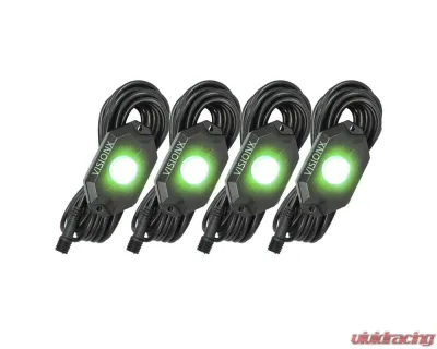 Vision X Lighting 9 Watt LED Rock Light 4 Pod Kit - 9929323
