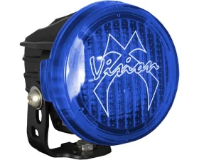 Vision X Lighting Optimus Round Polycarbonate Light Covers Wide-Flood Beam Pattern Blue