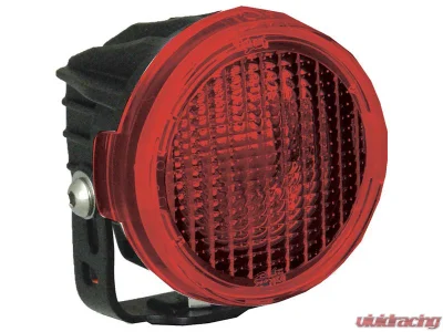 Vision X Lighting Optimus Round Polycarbonate Light Covers Flood Beam Red - 9889733