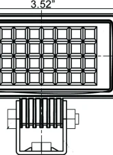 Vision X Lighting 3.4" Utility Flood Red Beam Color                                     - 9121369 - Image 4