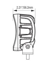 Vision X Lighting 5.6" VL-Series Oval 6 LED Light with Connector                                     - 9911328 - Image 3