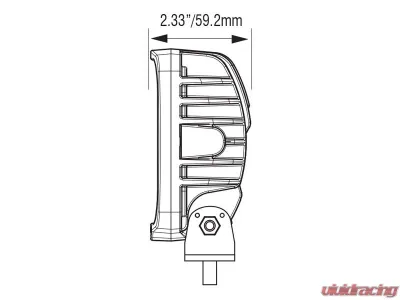 Vision X Lighting 4.3" VL-Series Square 9 LED with Connector - 9911373