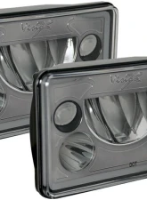 Vision X Lighting 4x6" VX Series LED Headlight Pair Black Chrome                                     - 9897837 - Image 7