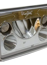 Vision X Lighting Single Light 4"x6"  Round VX Series LED Headlight Polished Chrome                                     - 9897806 - Image 8