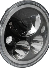 Vision X Lighting 5.75" XMC LED Headlight w/Low-High-Halo, Single Light, Black Chrome Harley-Davidson                                     - 9895659 - Image 10