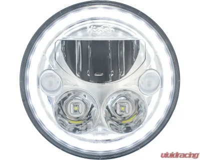 Vision X Lighting Single Light 7" Round VX LED Headlight Jeep JK - 9891217