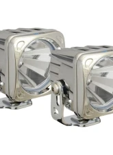 Vision X Lighting 3.0" Square Optimus Pair 60 degree Wide beam Chrome                                     - 9148540 - Image 7