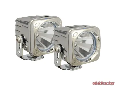 Vision X Lighting 3.0" Square Optimus Pair 60 degree Wide beam Chrome - 9148540