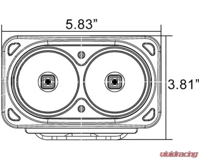 Vision X Lighting 6" Optimus Dual 20 degree Wide beam White - 9139630