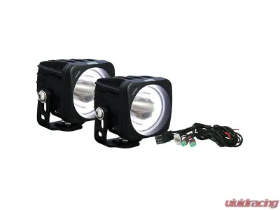 Vision X Lighting Pair 3.0-3.7? Optimus Halo Led Light 15 Degree Wide Beam - 9891705