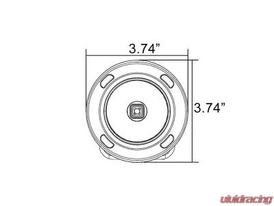 Vision X Lighting 3.0" Square Optimus 20 degree Wide beam White - Pair - 9148274