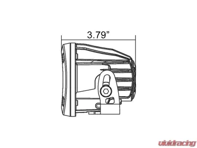 Vision X Lighting 3.0" Square Optimus 20 degree Wide beam White - Pair - 9148274
