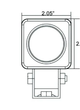 Vision X Lighting 2" Solstice Solo Light Black Housing 30x65Degree  Beam Pattern                                     - 9888187 - Image 8
