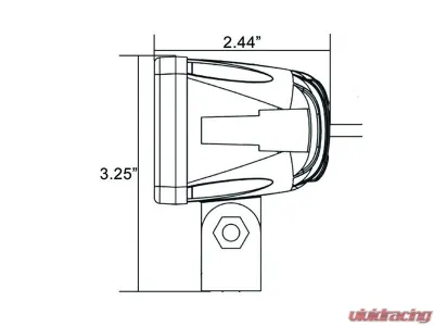 Vision X Lighting 2" Solstice Solo Light Black Housing 30x65Degree  Beam Pattern - 9888187