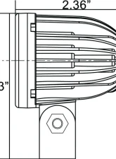 Vision X Lighting 2.15" Solstice Solo Prime 40 degree Wide beam, Black Housing                                     - 4009899 - Image 8