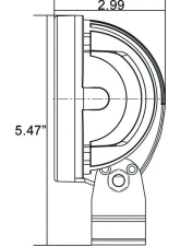 Vision X Lighting 4.5" Round Utility Market Xtreme 60 Degrees Beam Light                                     - 9118307 - Image 7
