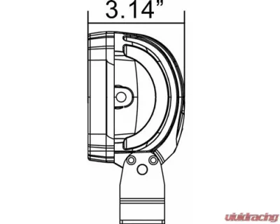 Vision X Lighting 4.7" Square Utility Market Xtreme 40 Degrees Beam Light - 9118390