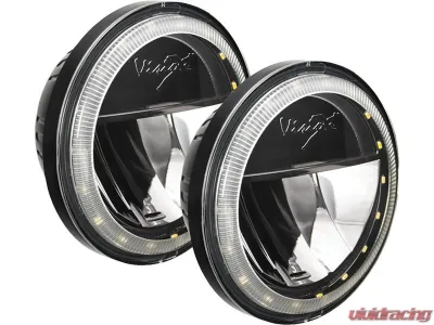 Vision X Lighting XMC 4.5"  Motorcycle LED Passing Lamp Halo Upgrade Kit Black Chrome Halo - 9904078