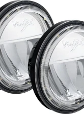 Vision X Lighting XMC 4.5"  Motorcycle LED Passing Lamp Halo Upgrade Kit Chrome Halo                                     - 9904085 - Image 2