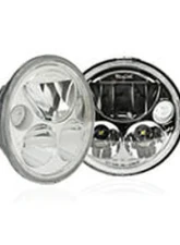 Vision X Lighting 5.75" XMC LED Headlight w/Low-High-Halo, Single Light, Black Chrome Harley-Davidson                                     - 9895659 - Image 2