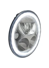 Vision X Lighting 7" XMC Black Chrome Housing White LED Headlight Harley davidson | Yamaha 1981-2017                                     - 9895291 - Image 3