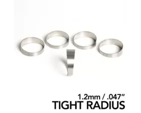 Ticon Industries 1.25in 45 Degree 1.7D/2.13in CLT TR 1.2mm/.047in Wall Titanium Pie Cuts - 5pk
