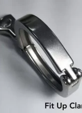 Ticon Industries 4in Stainless Steel Tri-Clover Clamp Heavy Duty Single Pin w/Silicone Gasket                                     - 119-10200-0100 - Image 2