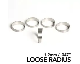 Ticon Industries 3.5in 45 Degree 1.65D CLR Loose Radius 1.2mm/.047in Wall Titanium Pie Cuts - 5 pack