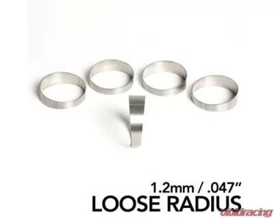 Ticon Industries 3.5in 45 Degree 1.65D CLR Loose Radius 1.2mm/.047in Wall Titanium Pie Cuts - 5 pack - 109-08901-0004